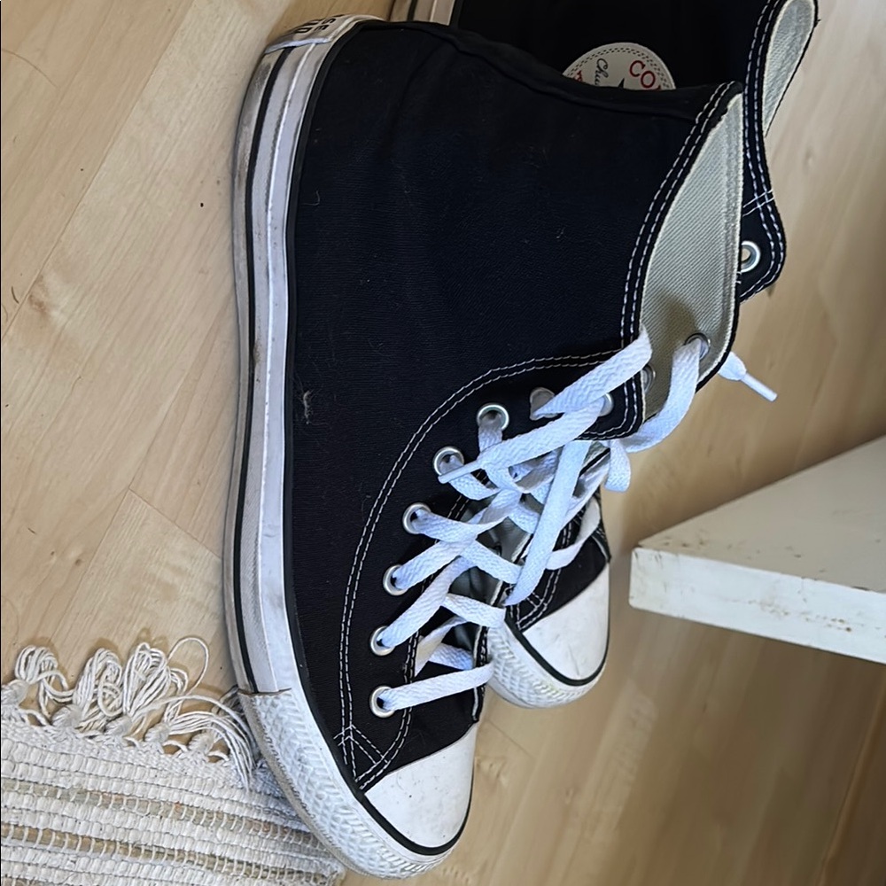 Converse Black and White High-Top Sneakers